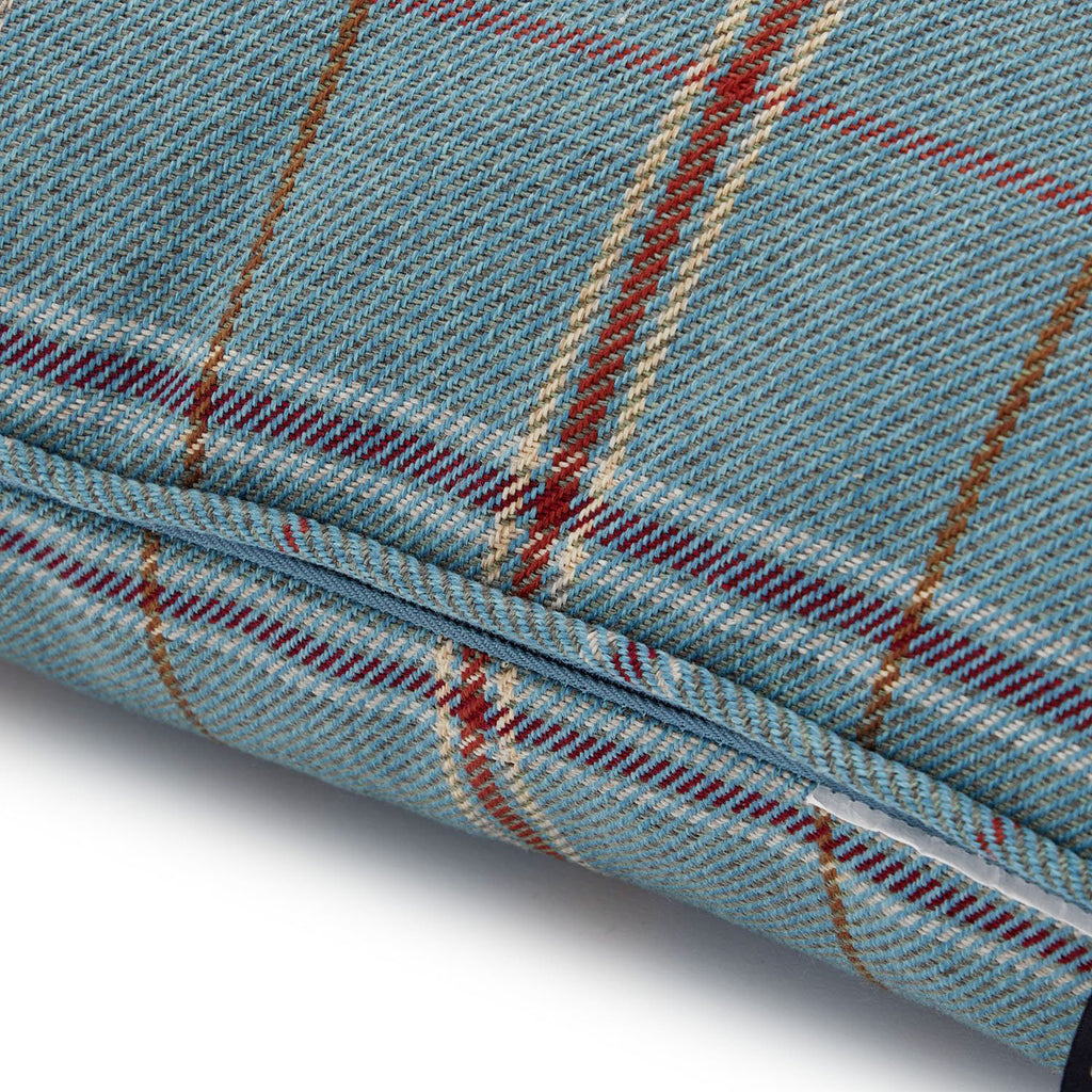 Teal Plaid Pillow