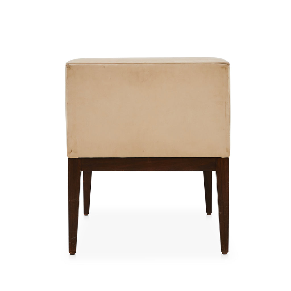 Beige Low-Back Lounge Chair