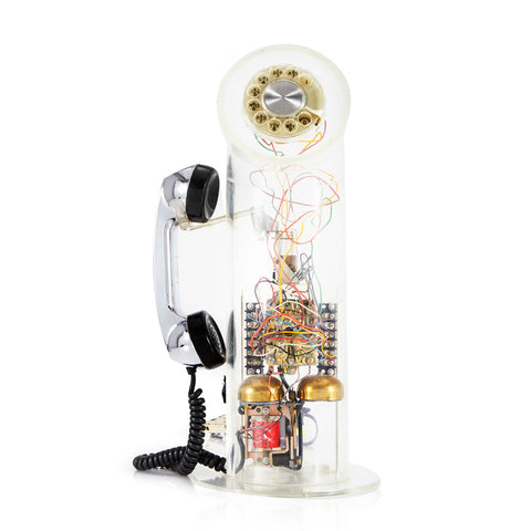 Clear Plastic Phone - Cylinder