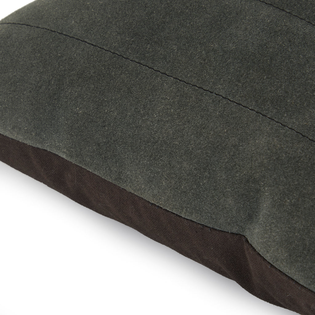 Dark Grey Suede Lines Pillow