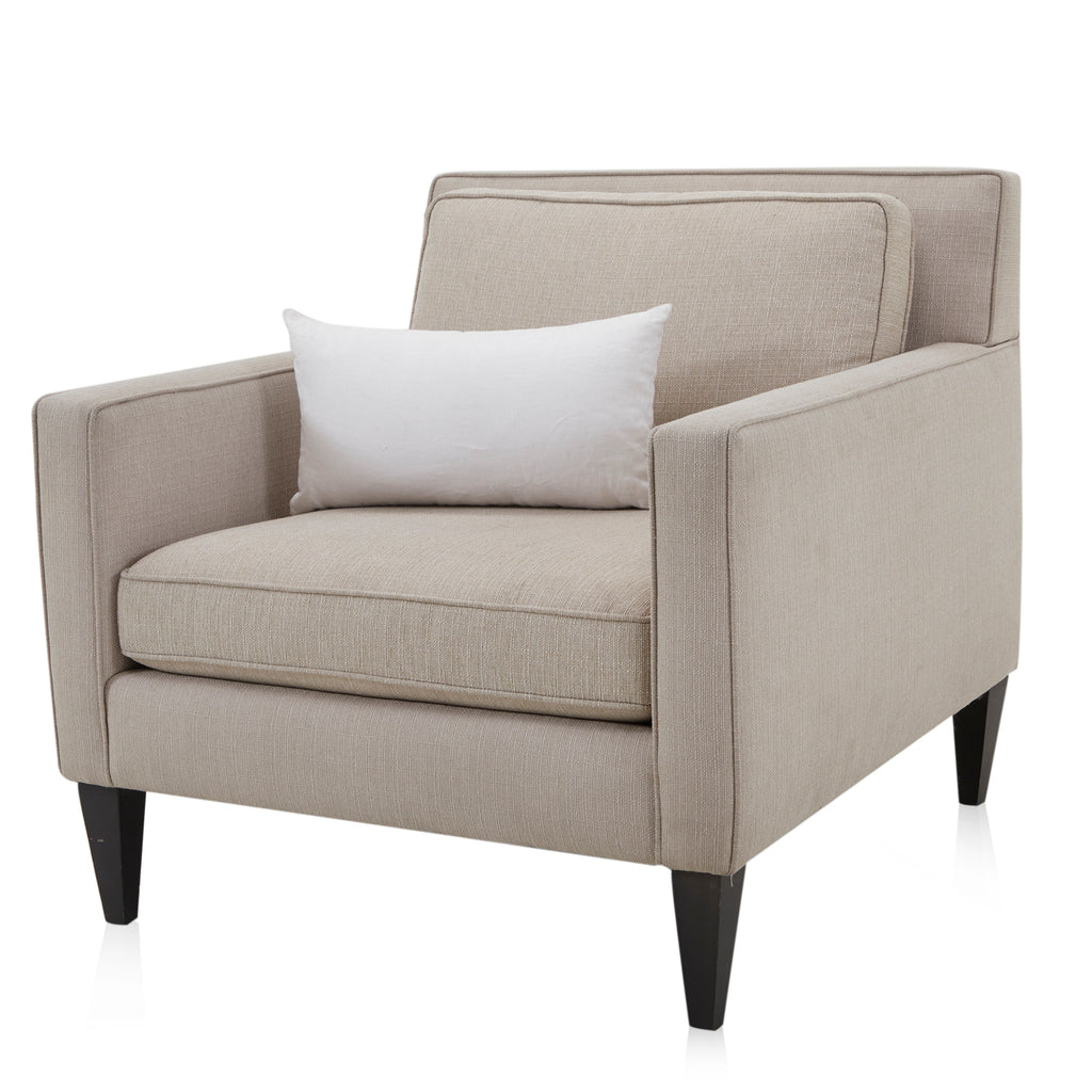 White Linen Lumbar Pillow