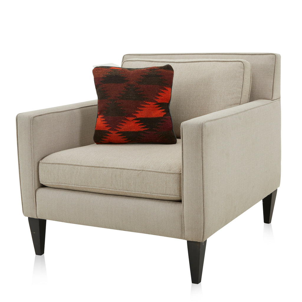 Red + Burgundy Aztec Pattern Pillow