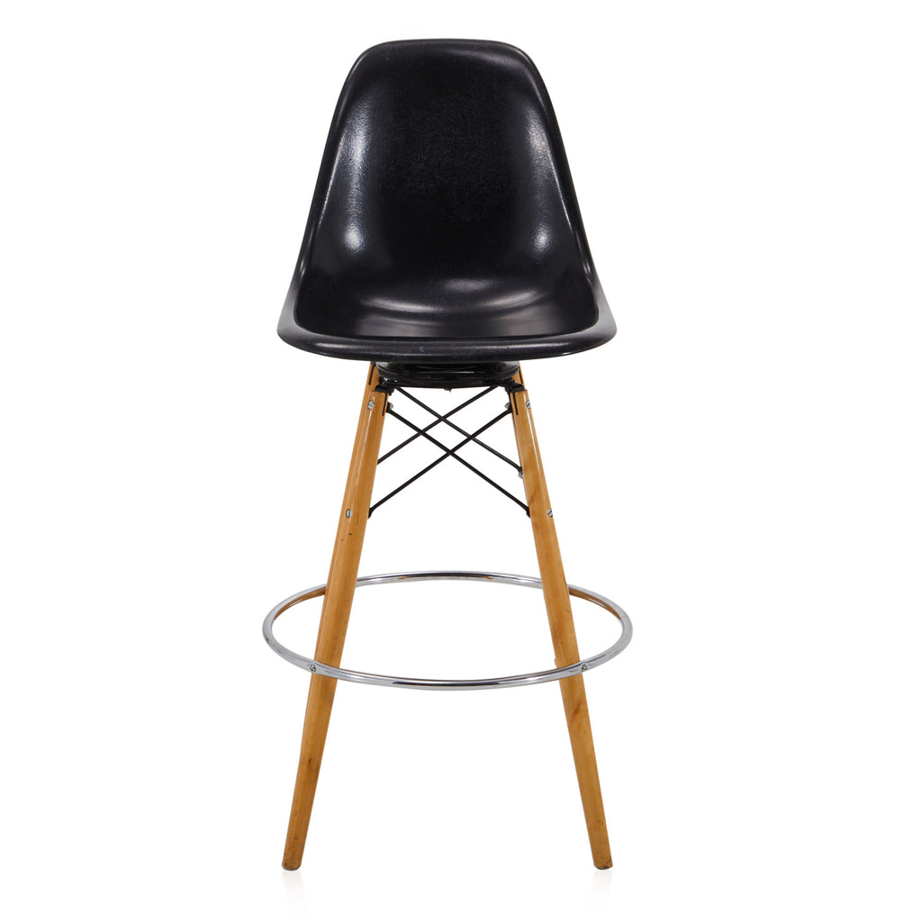 Shell Dowel Bar Stool with Swivel Base