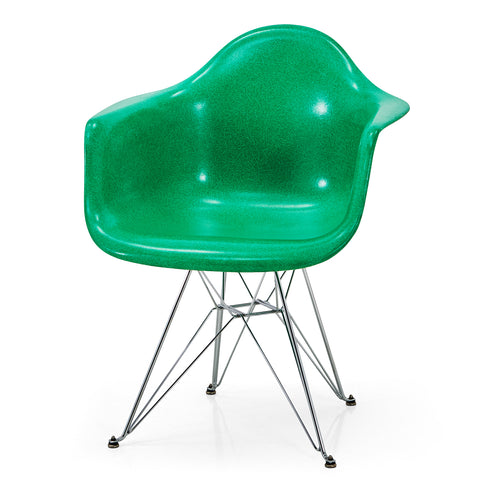 Arm Shell Chair with Chrome Eiffel Base