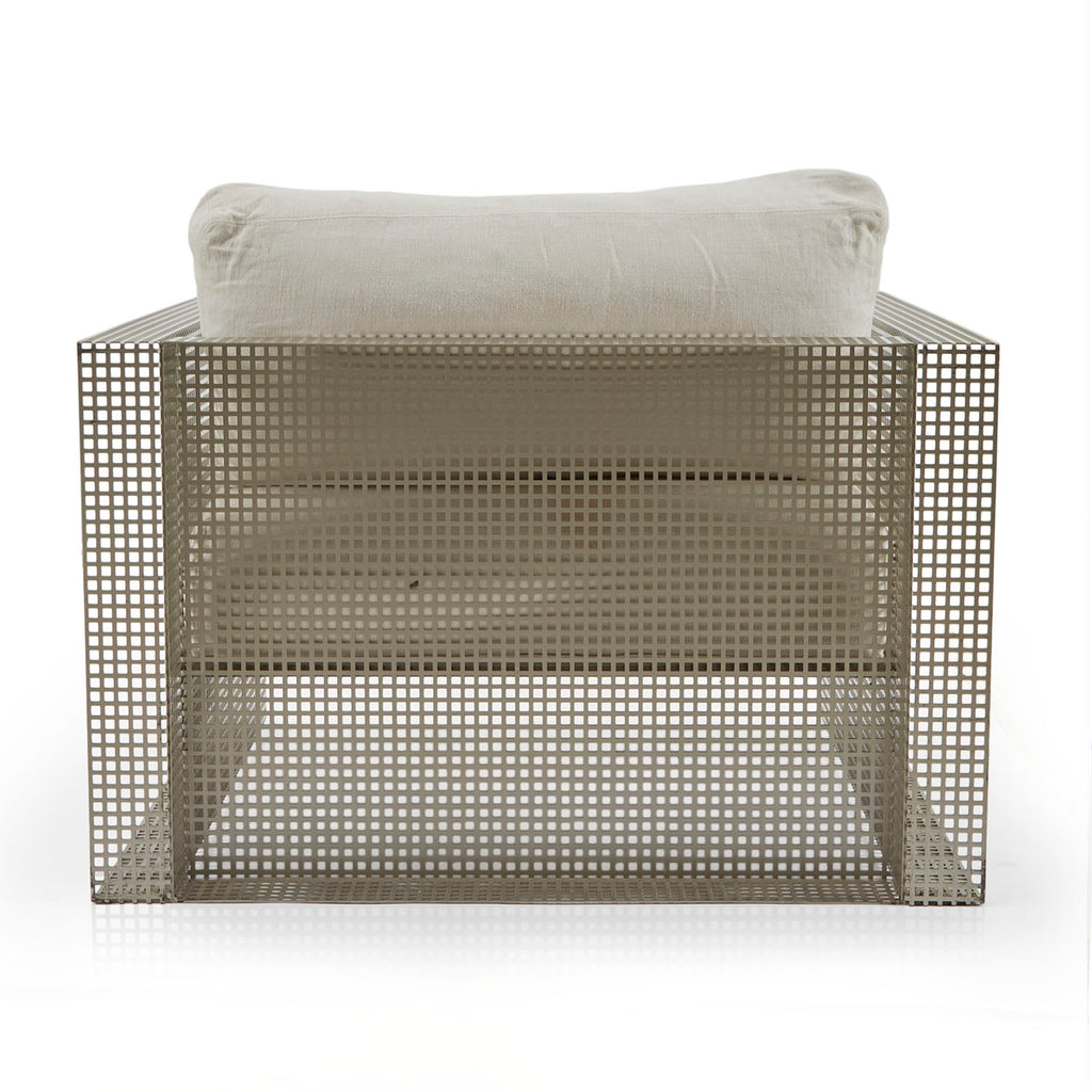 Heavy Perforated Steel Lounge Chair