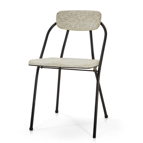 Grey & Black Metal Stylaire Folding Chair