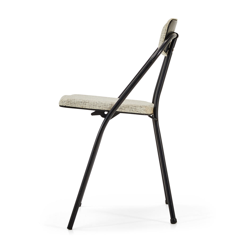 Grey & Black Metal Stylaire Folding Chair