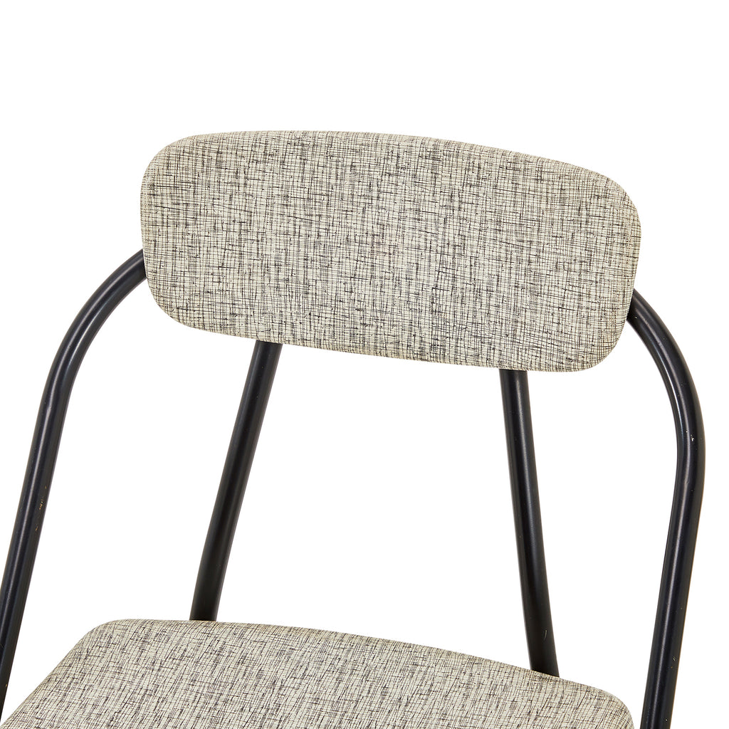 Grey & Black Metal Stylaire Folding Chair