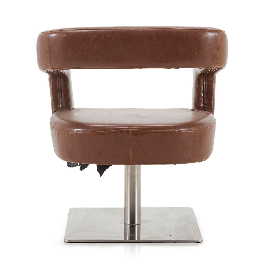 Loop Back Chair - Brown Leather
