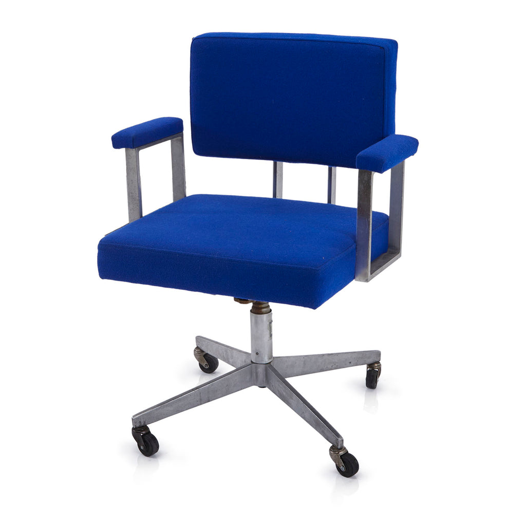 Blue Square Rolling Office Chair