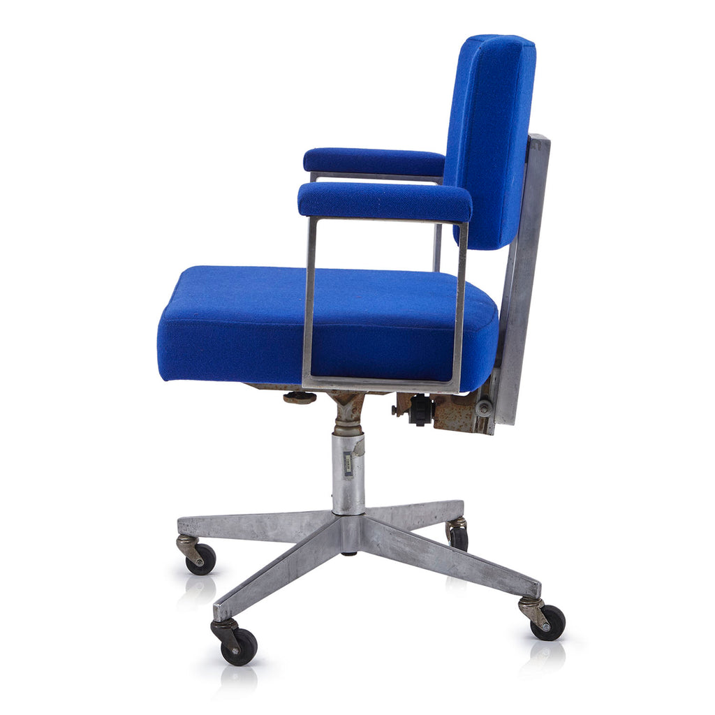 Blue Square Rolling Office Chair