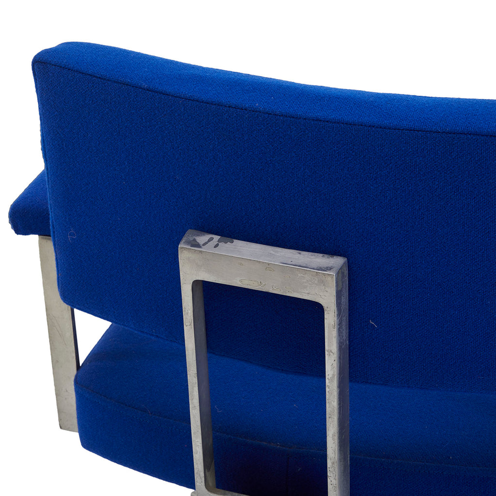 Blue Square Rolling Office Chair