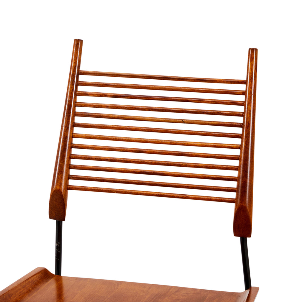 Wood Ladder Back Shovel Modern Side Chair