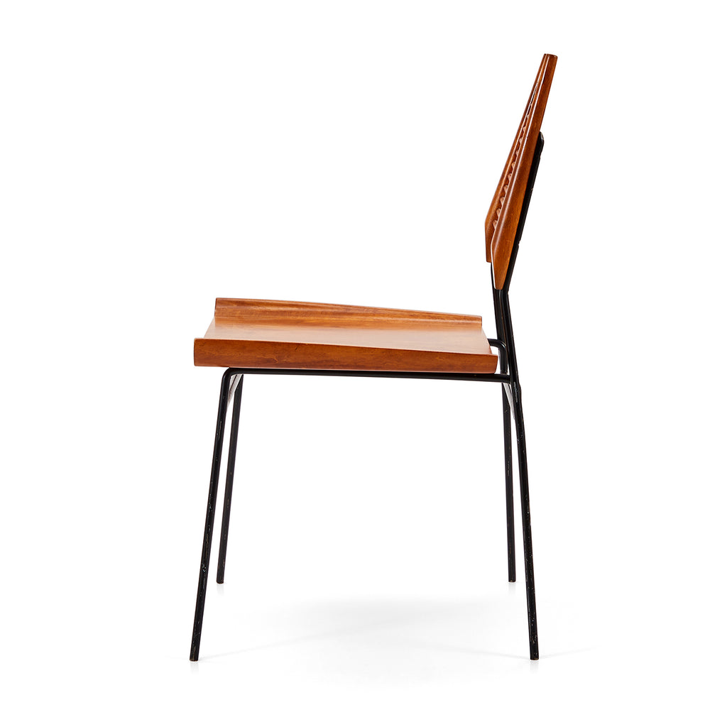Wood Ladder Back Shovel Modern Side Chair