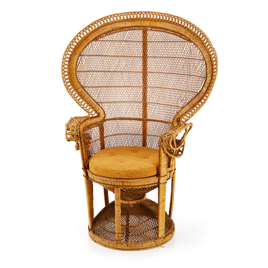 Wicker Peacock Safari Chair