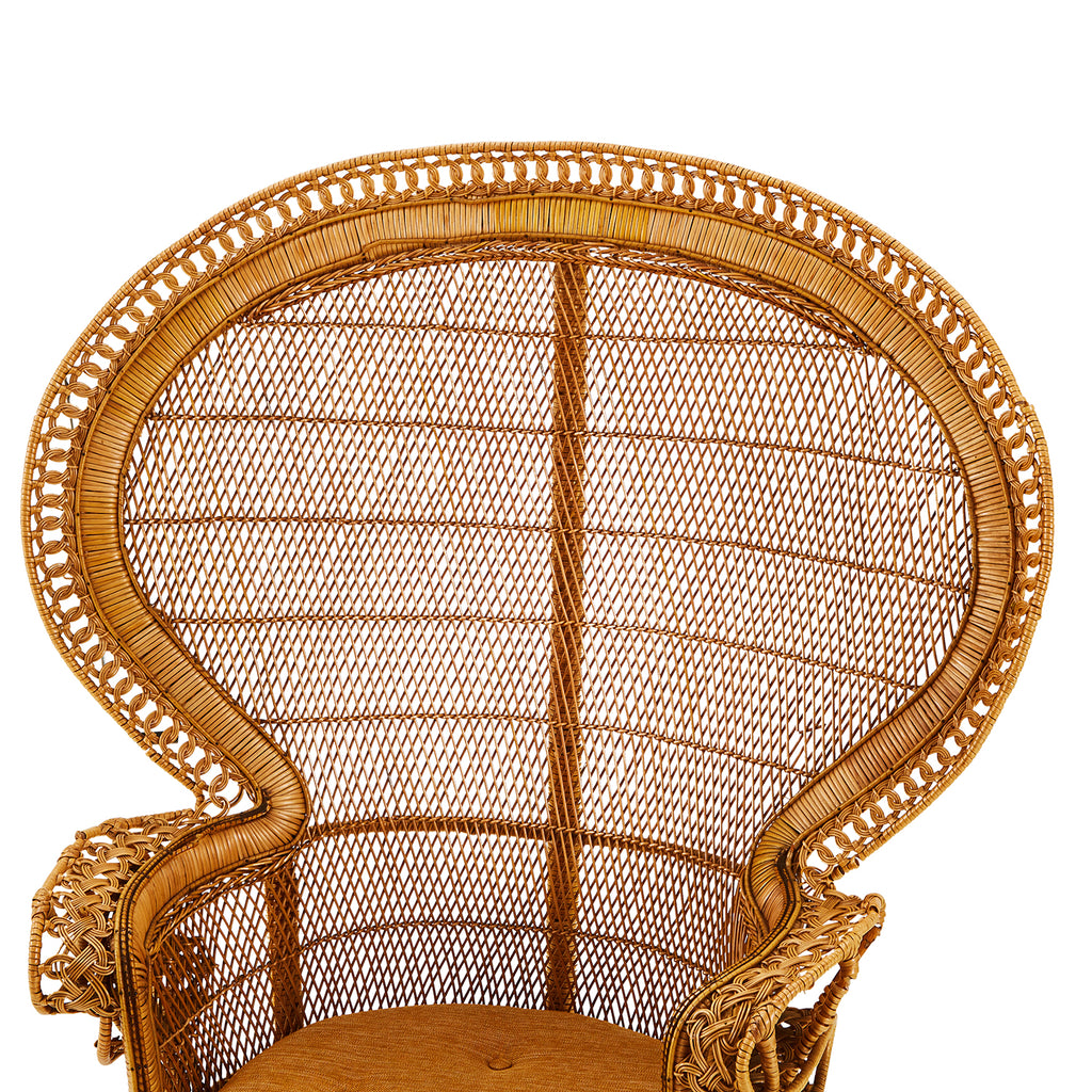 Wicker Peacock Safari Chair