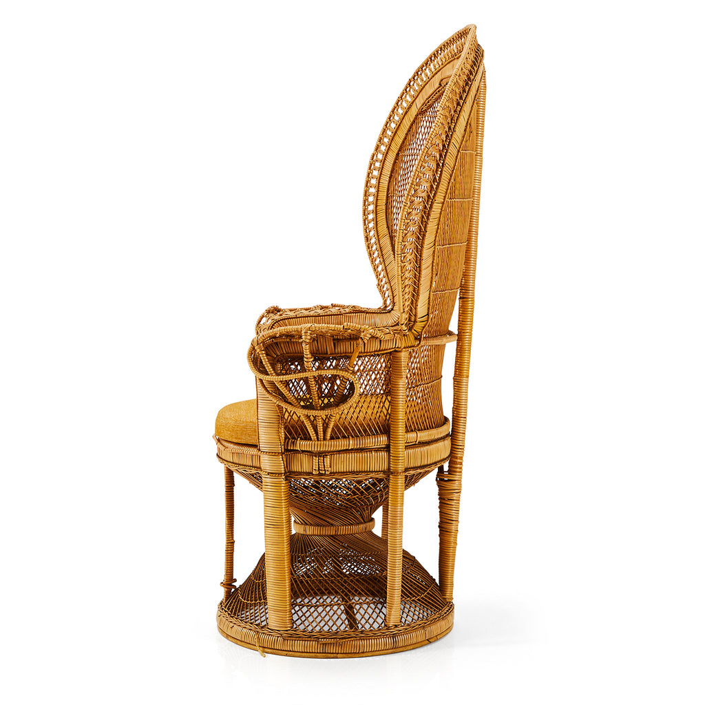 Wicker Peacock Safari Chair