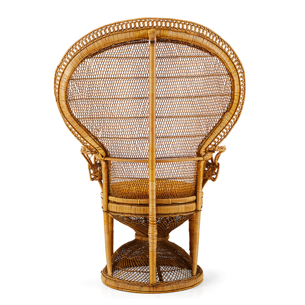 Wicker Peacock Safari Chair