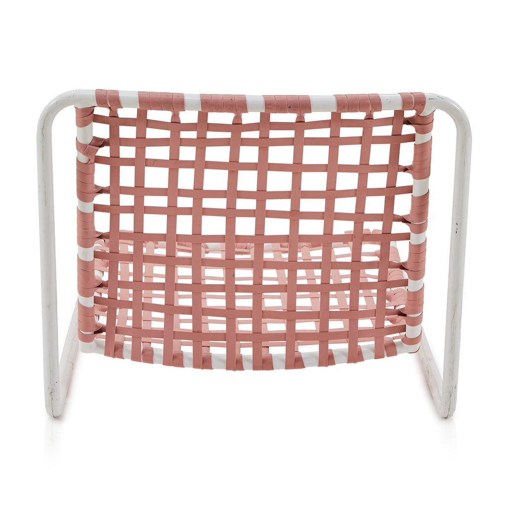 Pink Strap Outdoor Low Chair