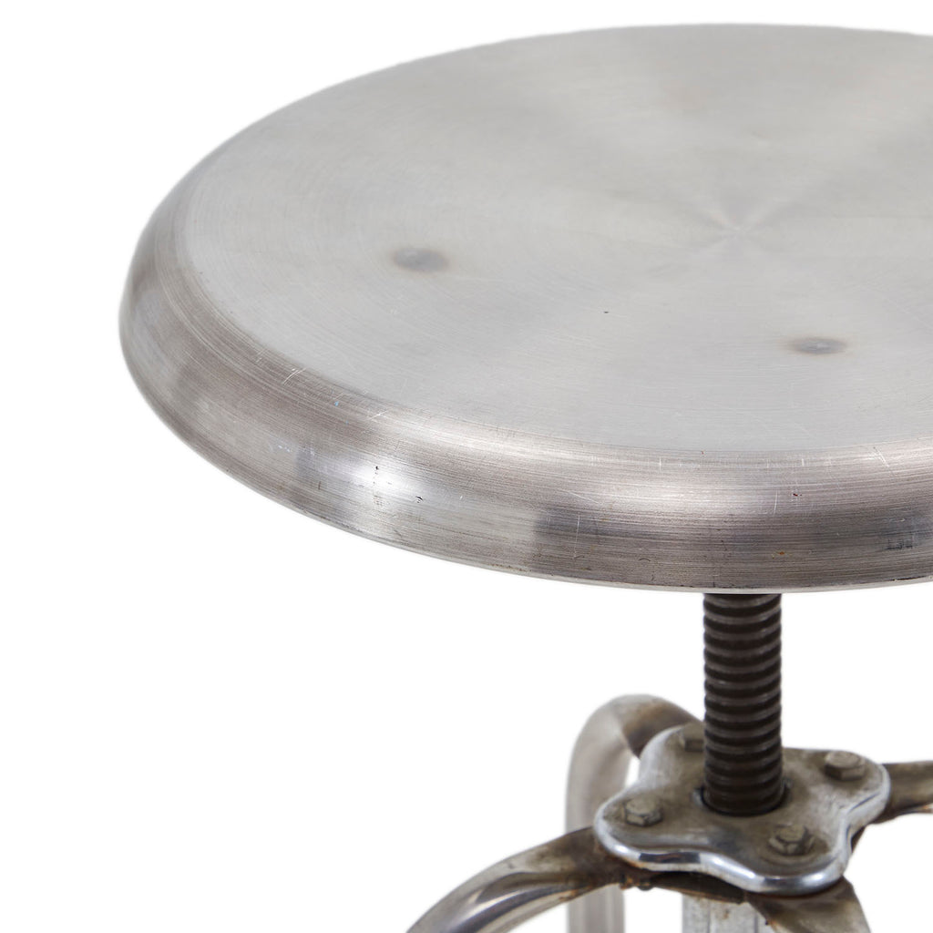Short Stainless Steel Adjustable Seat Stool