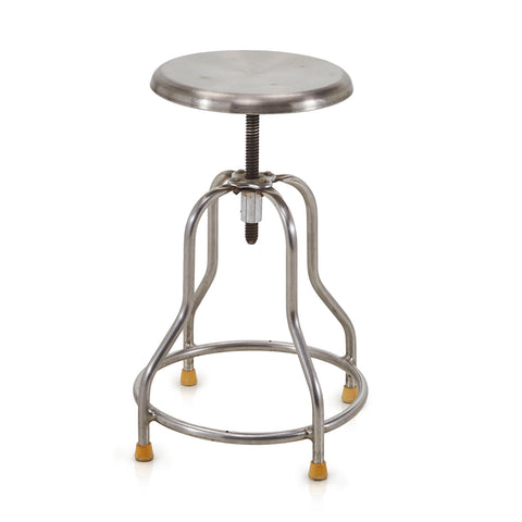 Short Stainless Steel Adjustable Seat Stool