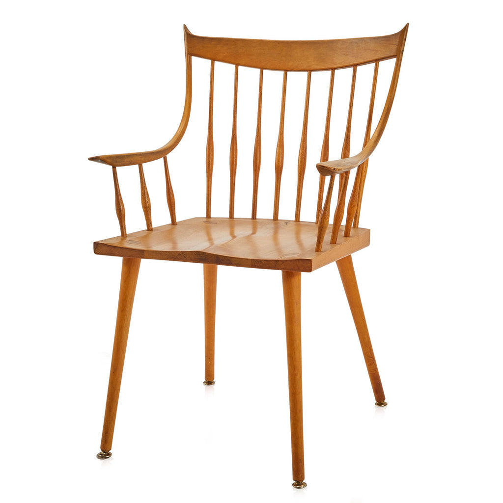 Wood Windsor Dining Arm Chair