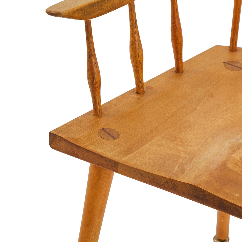 Wood Windsor Dining Arm Chair