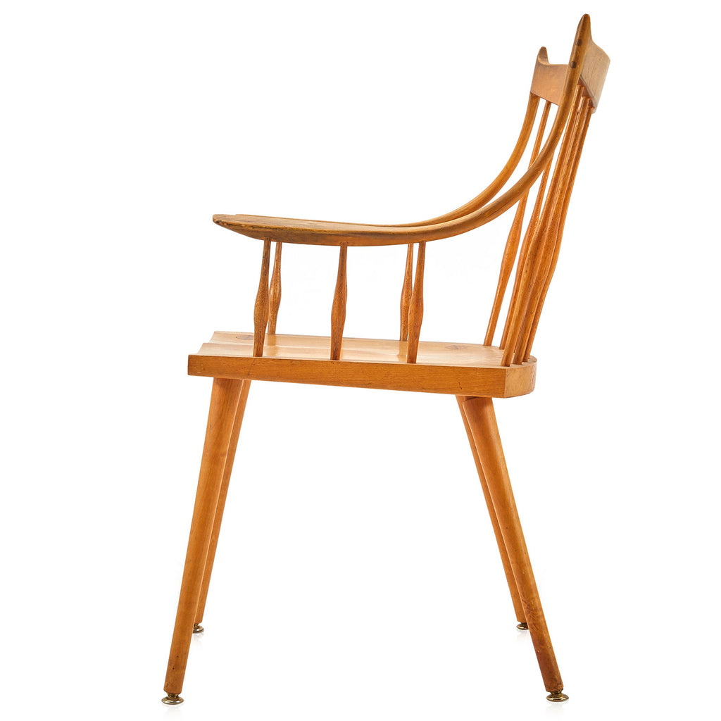Wood Windsor Dining Arm Chair