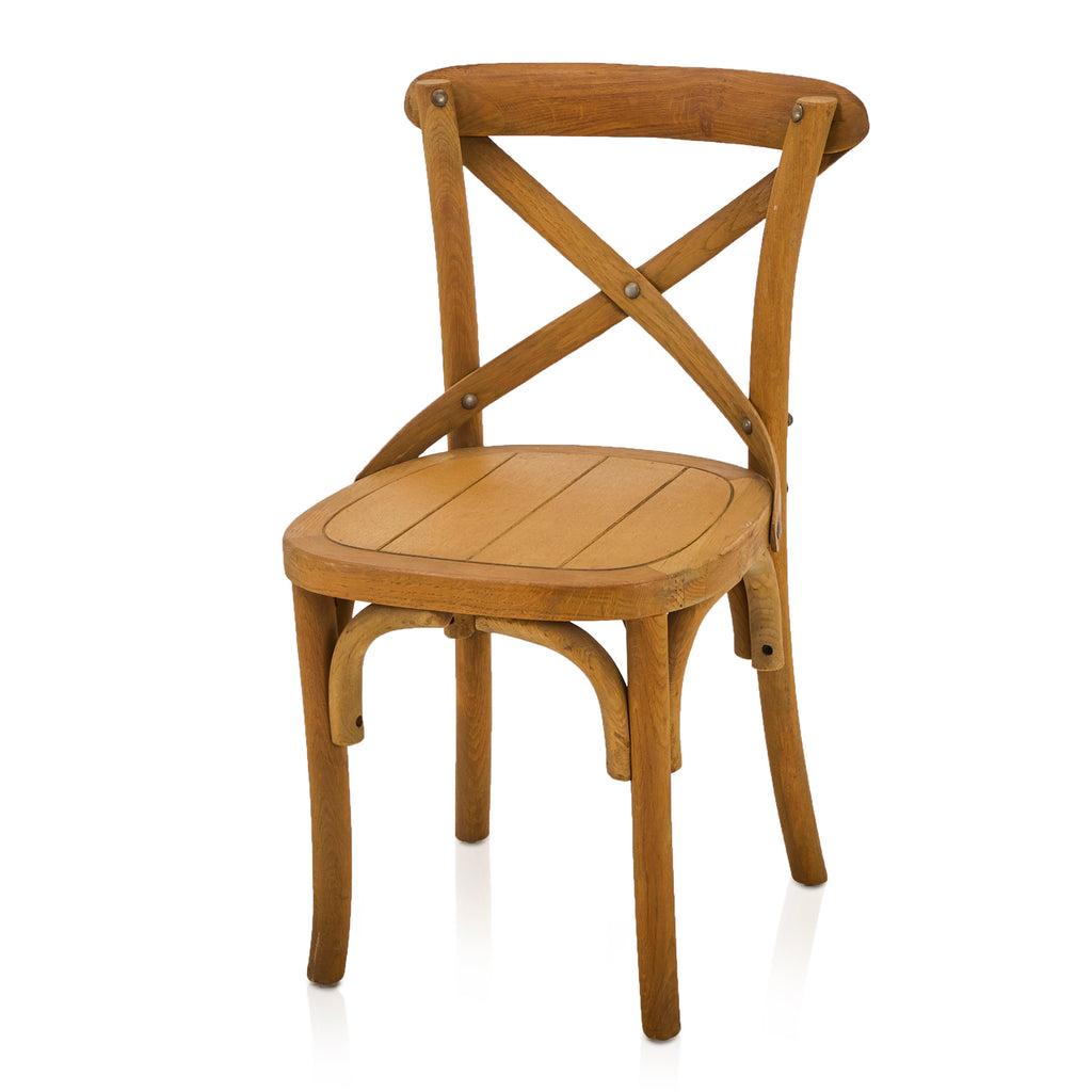 Wood Vintage Cross Back Chair