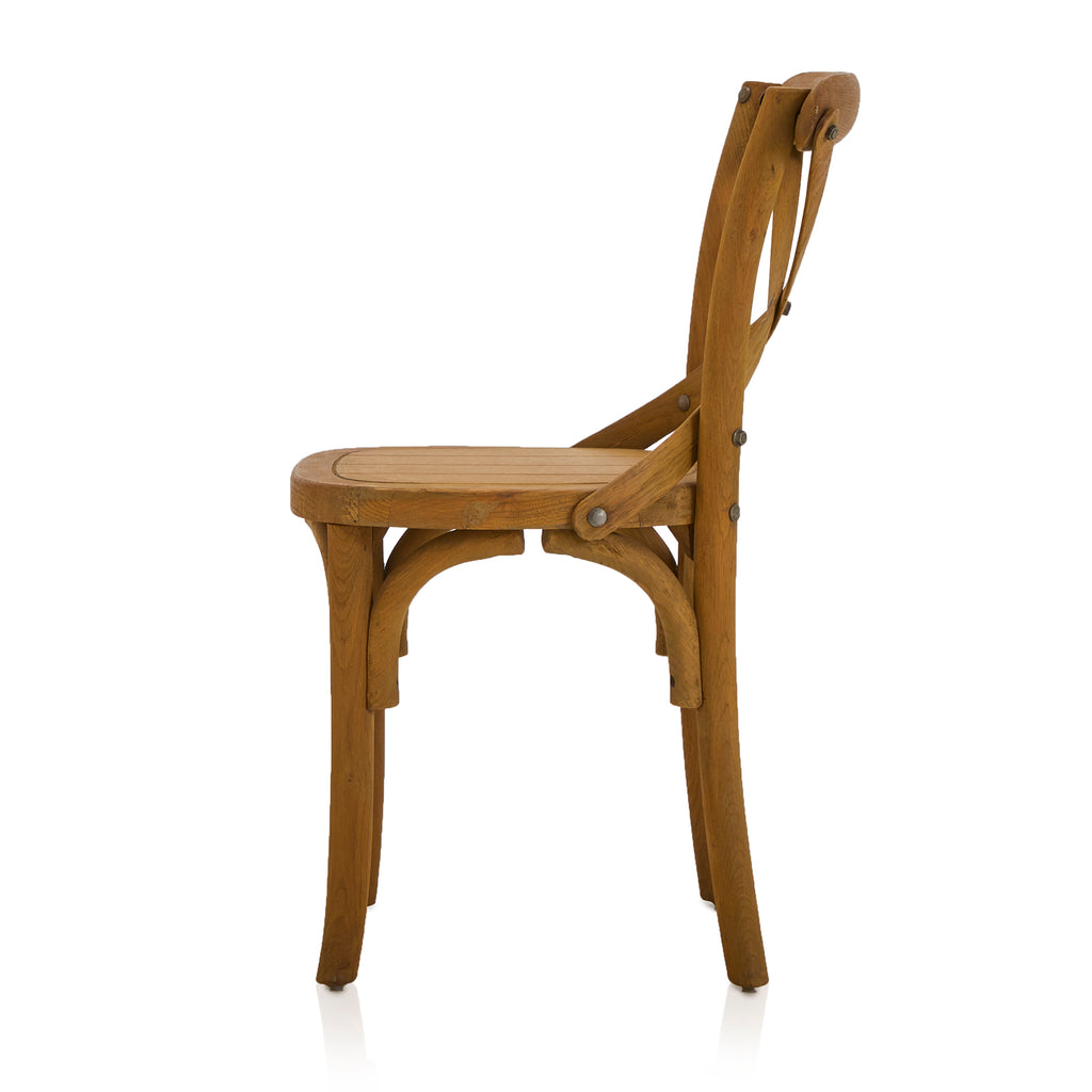Wood Vintage Cross Back Chair