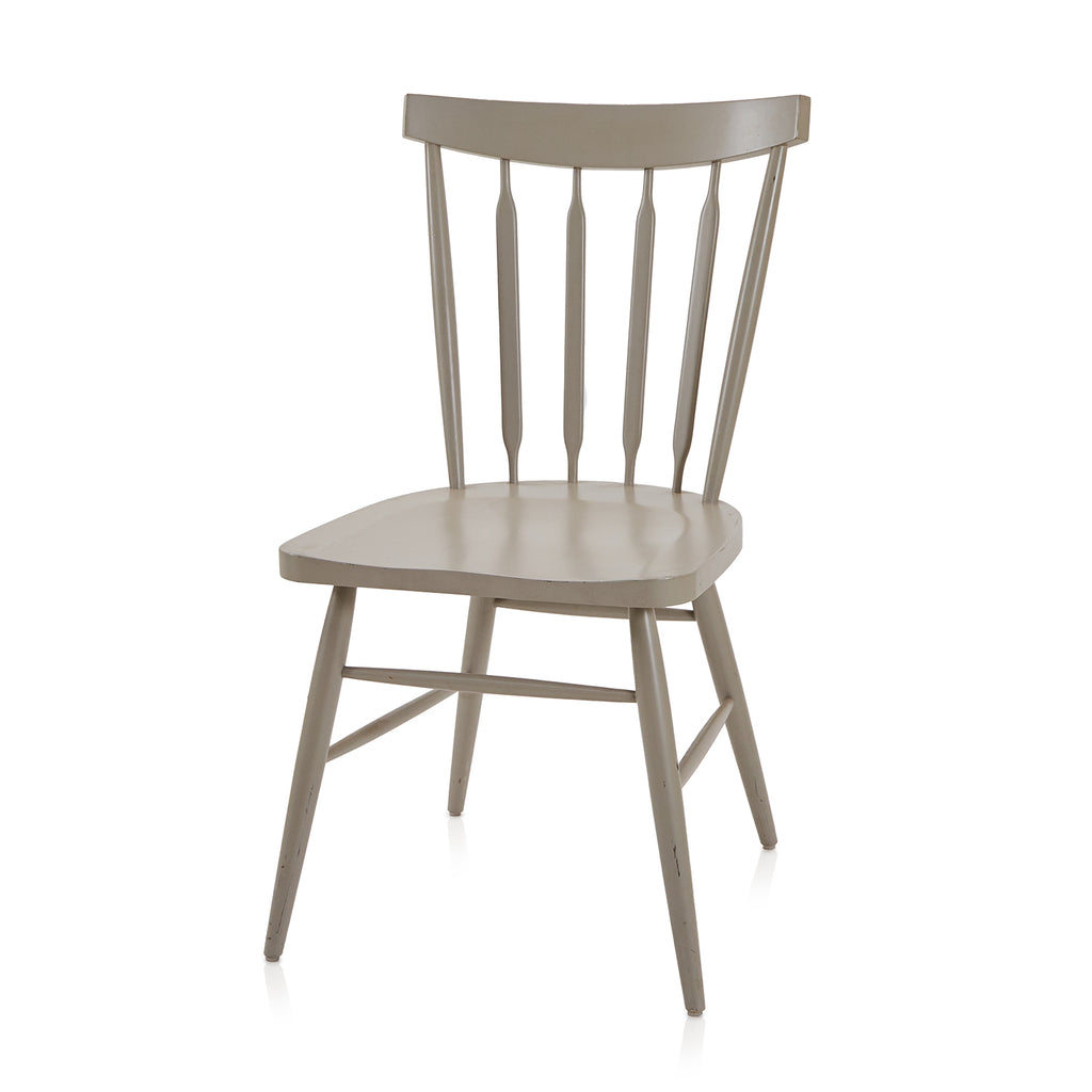 Grey Spindle Back Dining Chair