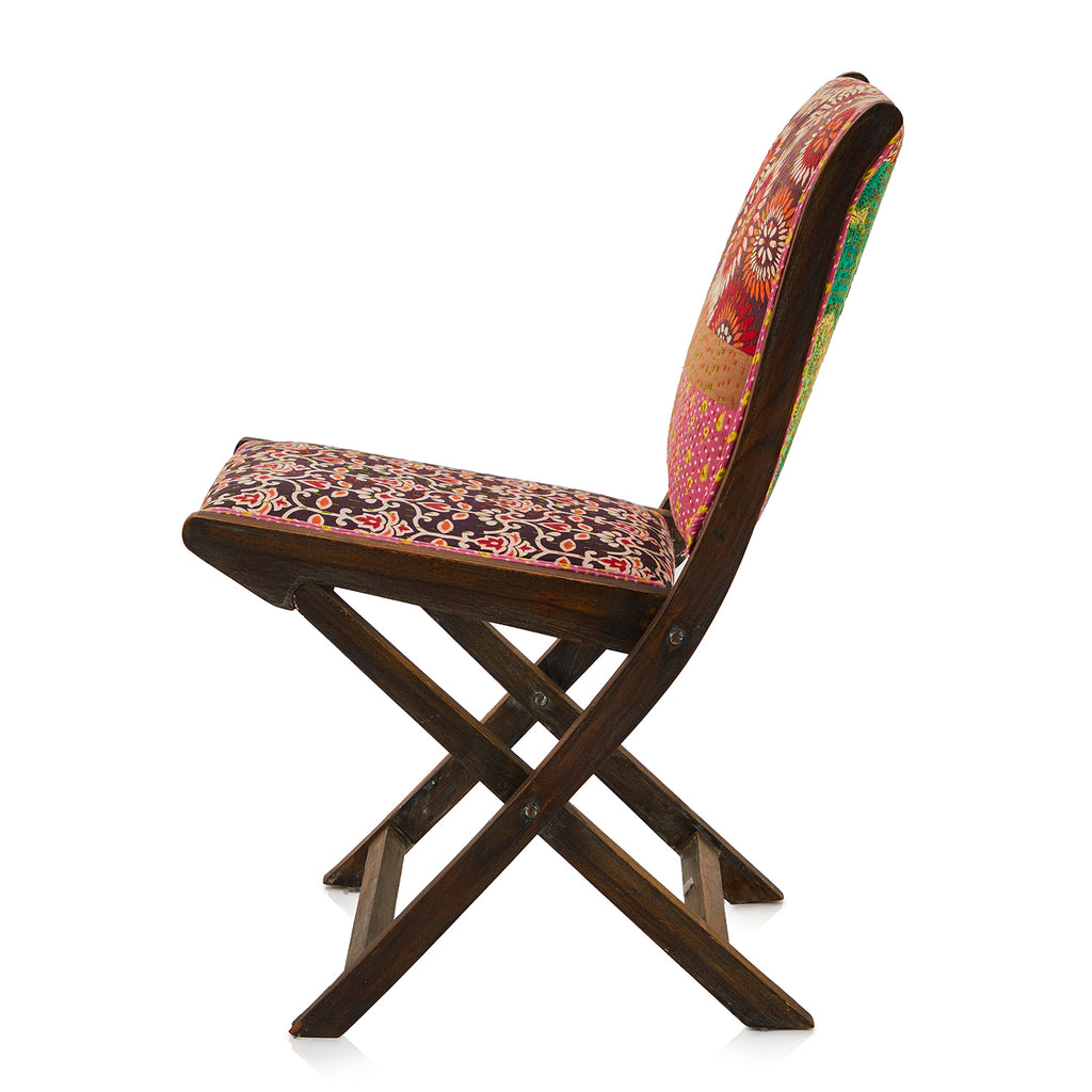 Patchwork Bohemian Dining Chair - Floral