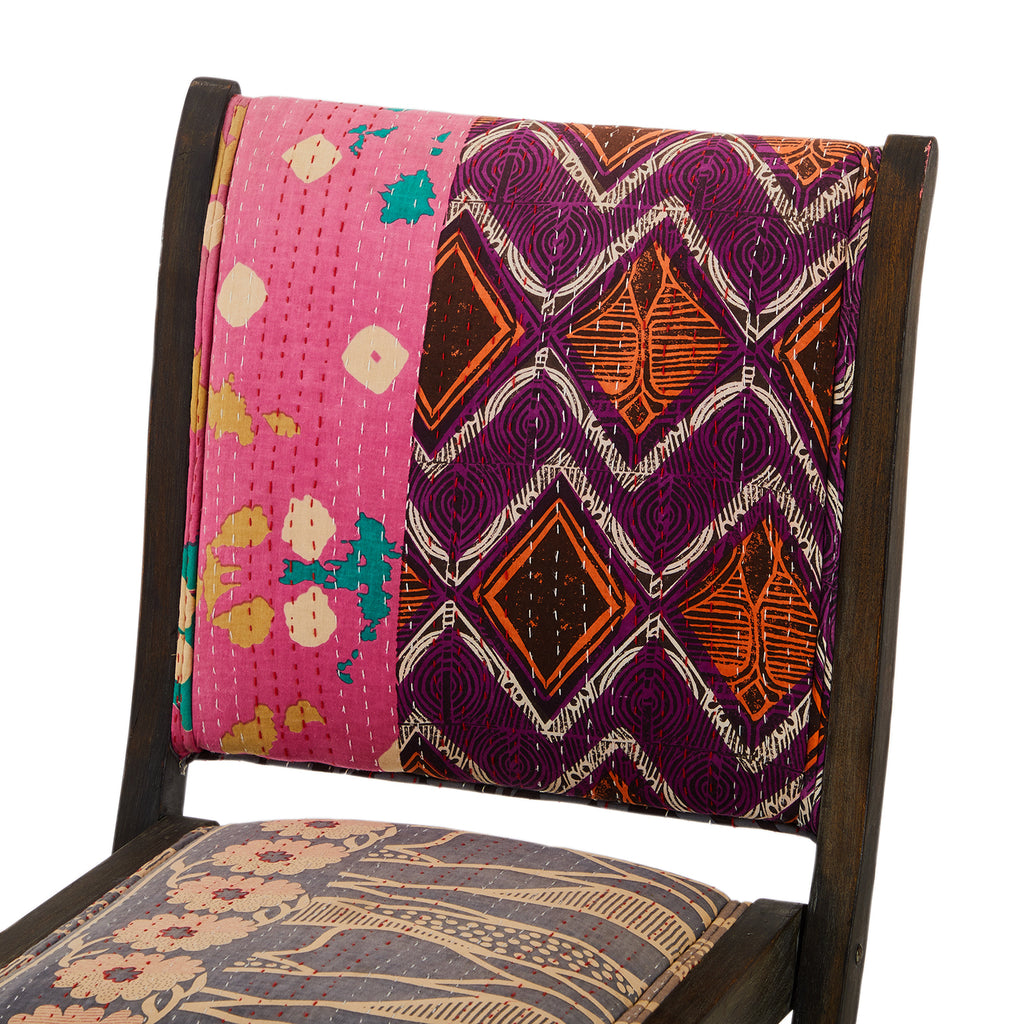 Patchwork Bohemian Dining Chair - Diamonds