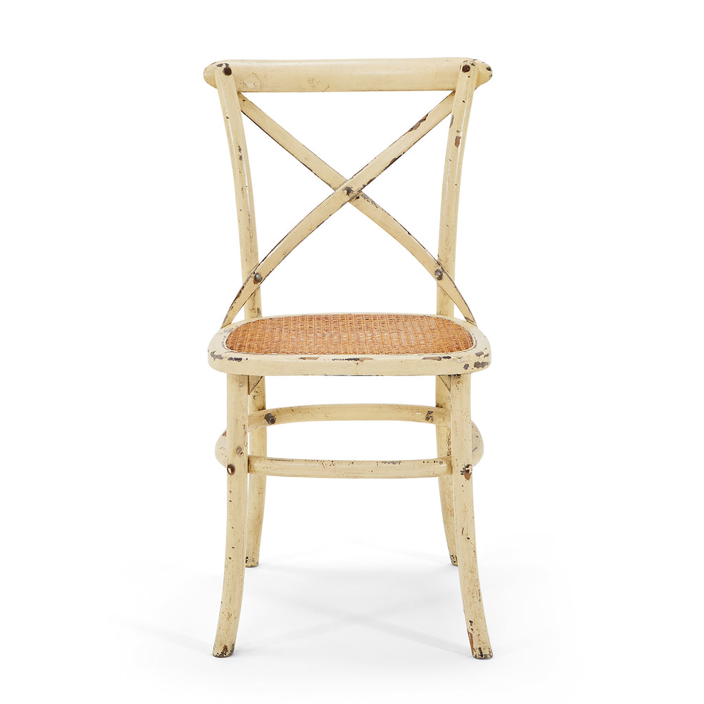 Tan & Cane Seat Bistro Dining Chair