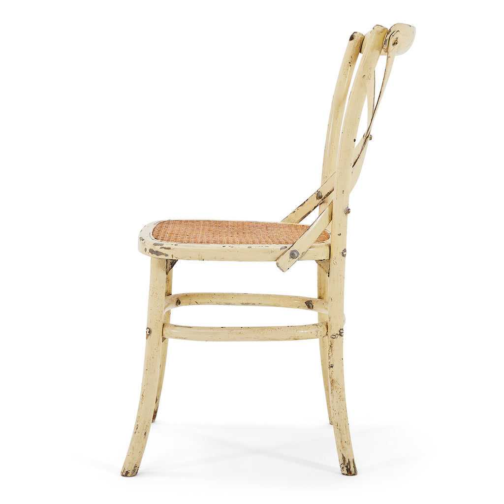 Tan & Cane Seat Bistro Dining Chair