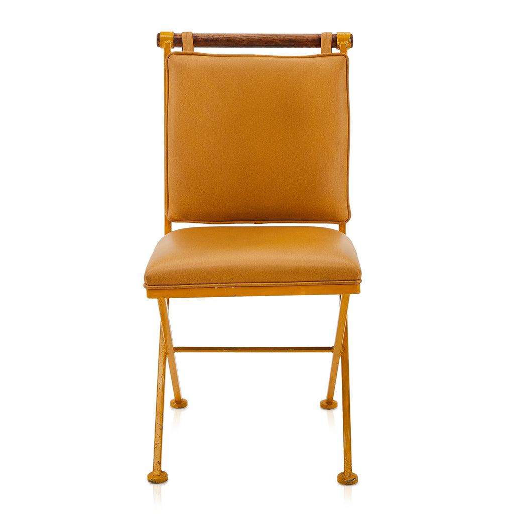 Yellow Vinyl Dining Side Chair