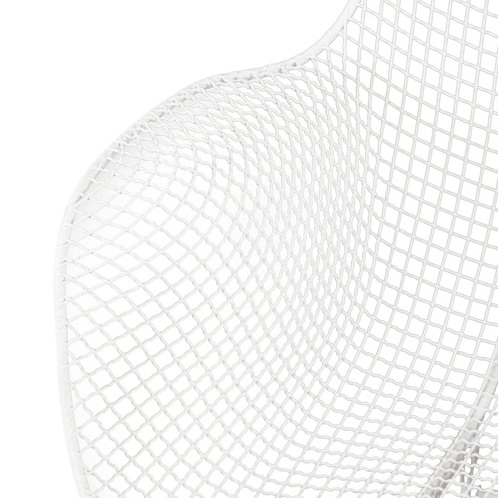 White Woodard Mesh Outdoor Chair