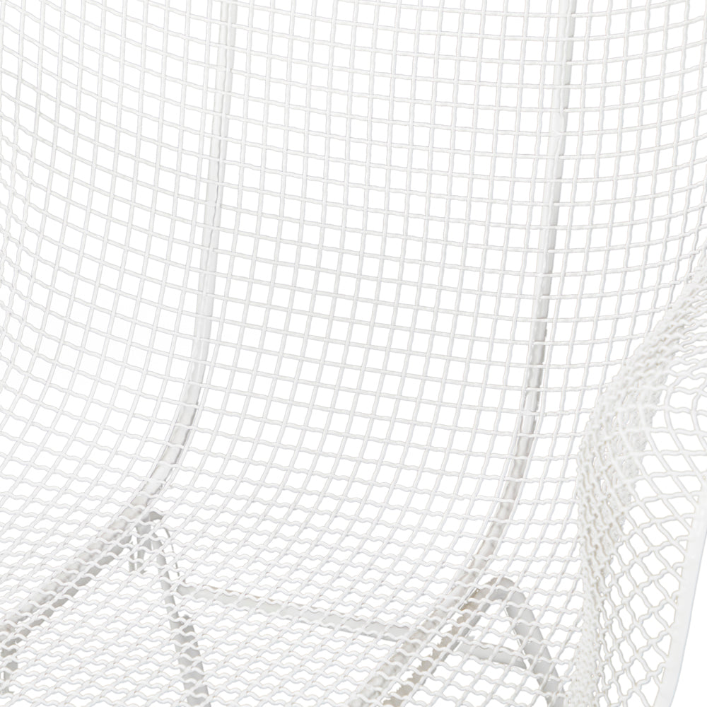 White Woodard Mesh Outdoor Chair