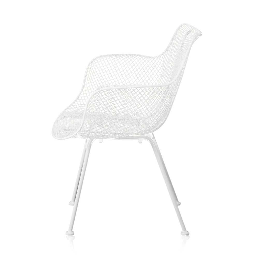 White Woodard Mesh Outdoor Chair