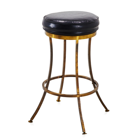 Black Concave Leg Bar Stool
