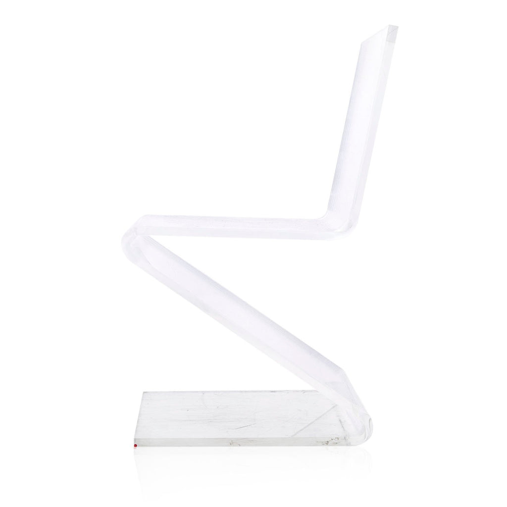 Lucite Zig Zag Chair