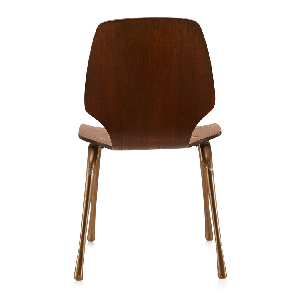 Wood Molded Dark Dining Chair