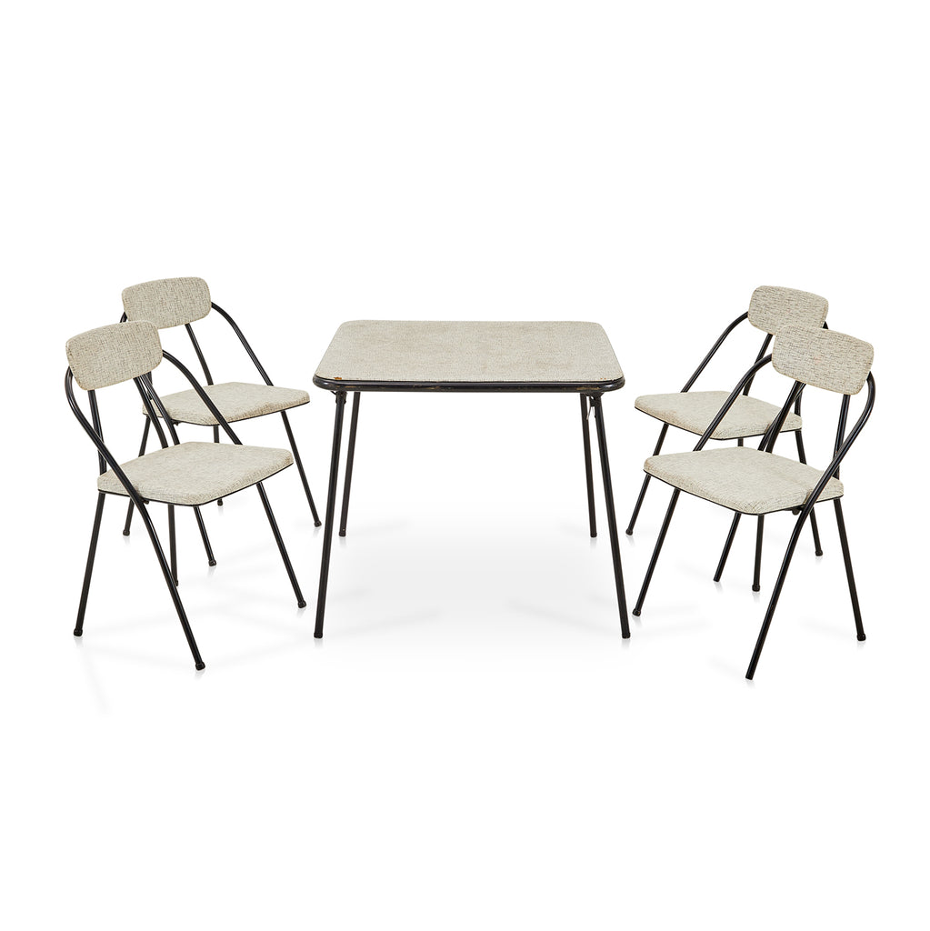 Grey & Black Metal Stylaire Folding Chair