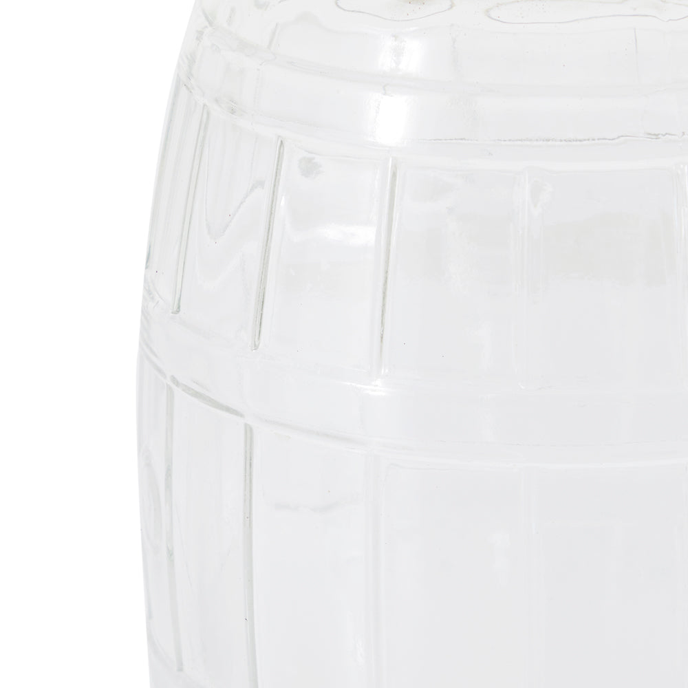 Barrel Glass Mason Jar with Handle