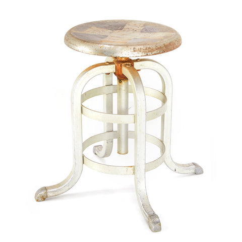 Rusted Metal Low Stools