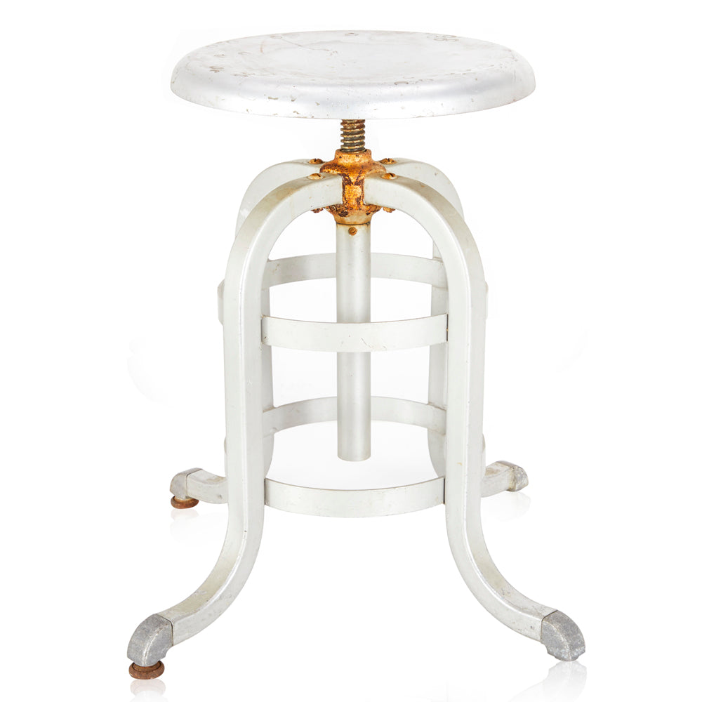 Rusted Metal Low Stools