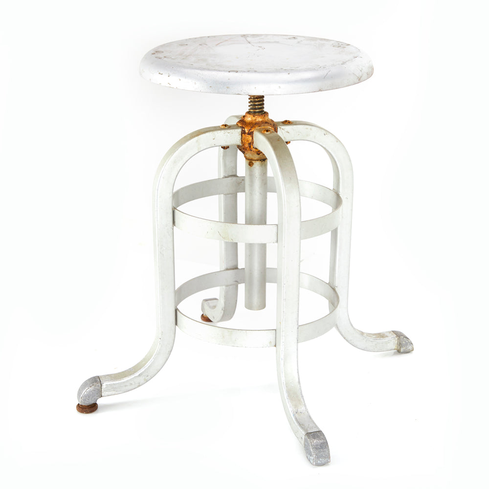 Rusted Metal Low Stools