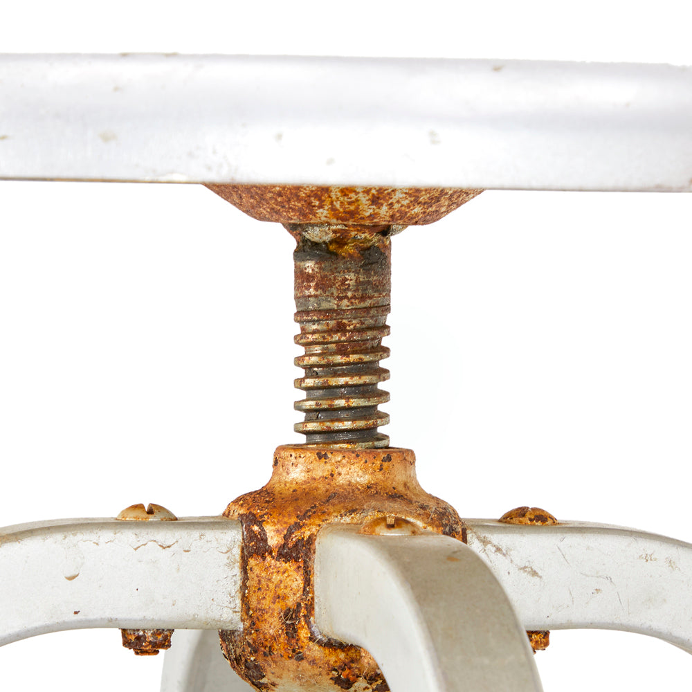 Rusted Metal Low Stools