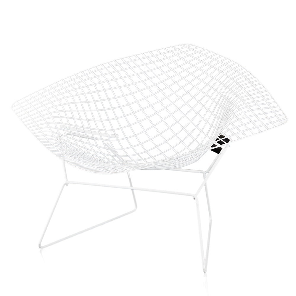 White Bertoia Extra-Wide Diamond Chair