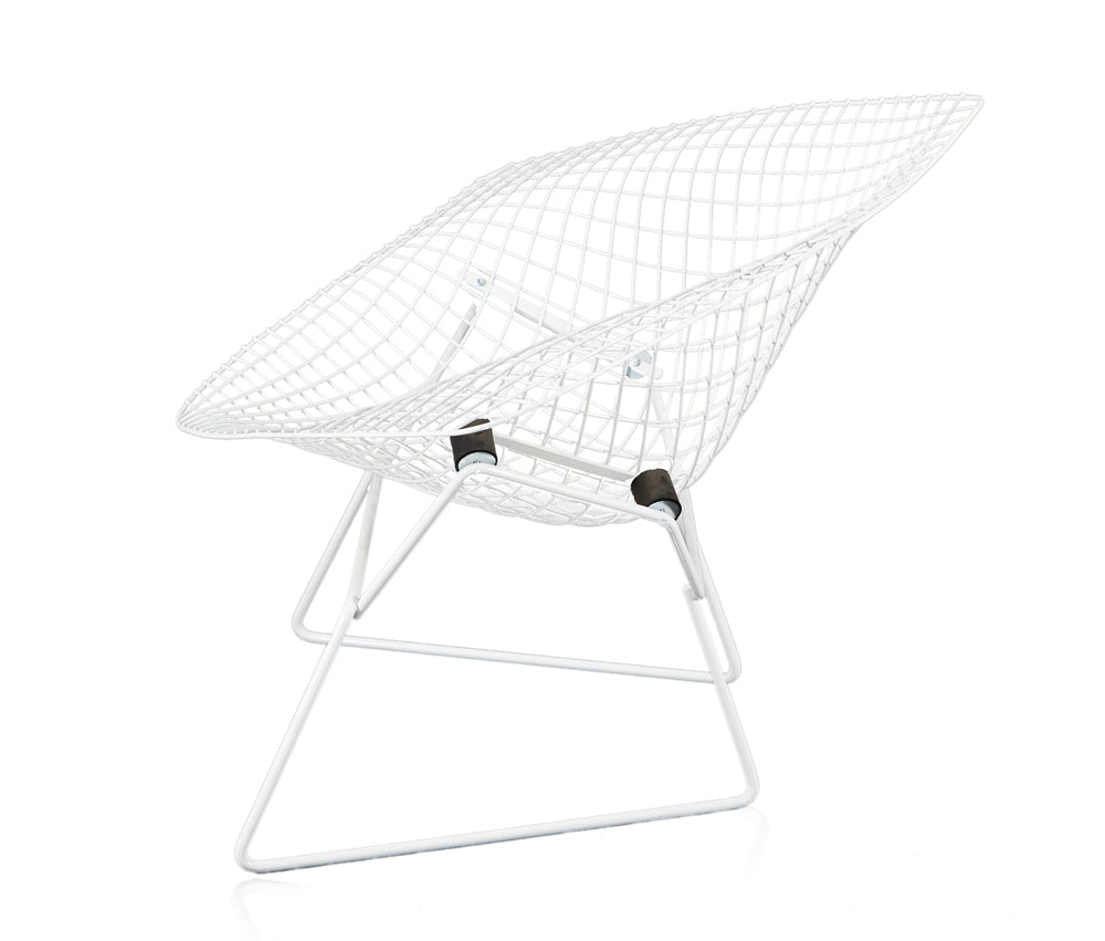 White Bertoia Extra-Wide Diamond Chair